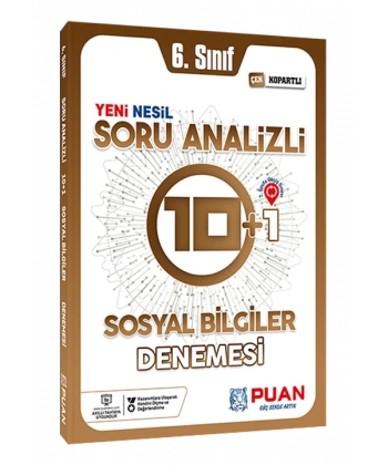 6.Sınıf Soru Analizi Sosyal Bilgiler Denemesi