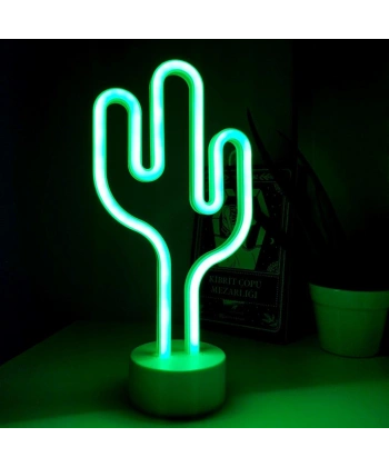 Kaktüs Neon Masa Lambası
