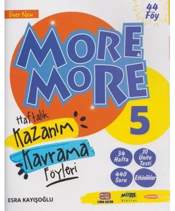 Kurmay ELT 5. Sınıf More & More Haftalık Kazanım Kavrama Föyleri