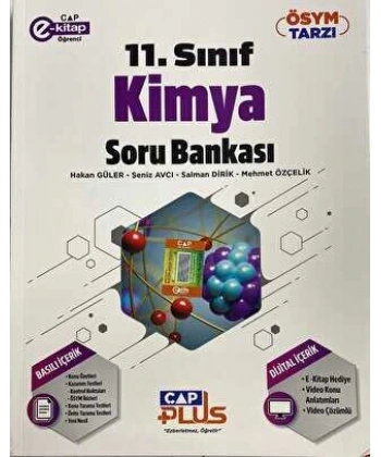 11. Sınıf Kimya Soru Bankası Çap Yayınları