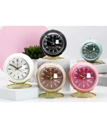 Yuvarlak Masa Saati Sessiz ve Işıklı