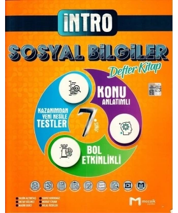 7. Sınıf Sosyal Bilgiler Defter Kitap