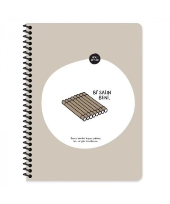 Hisli Şeyler 80 Yaprak Çizgili Defter - Bi Salın Beni