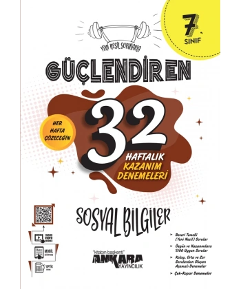 7.Sinif Güç. 32 Haftalik Sosyal Bil. Kazanim Denemeleri (2022)
