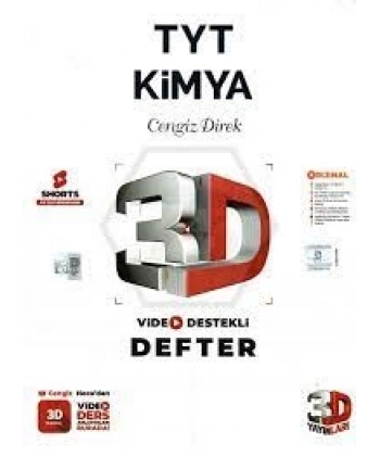 3D YayınlarıTyt Kimya Video Destekli Defter
