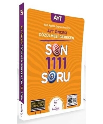 AYT Öncesi Çözülmesi Gereken Son 1111 Soru Eşit Ağırlık