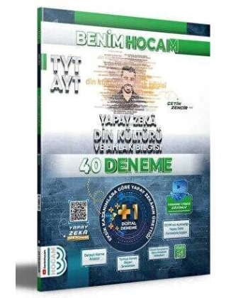 Benim Hocam Yayınları Tyt Yapay Zeka Din Kültürü 40 Deneme