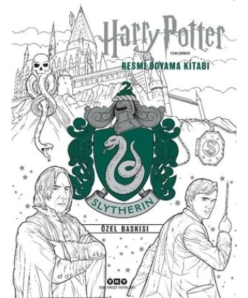 Harry Potter Filmlerinden Resmi Boyama Kitabı – Slytherin Özel Baskısı