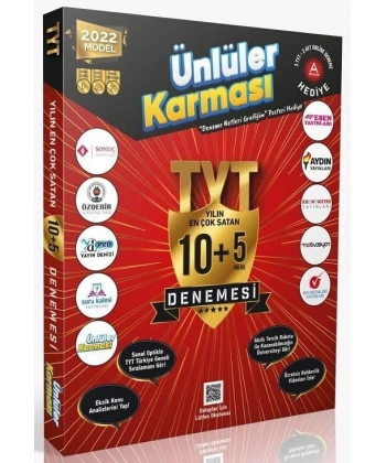 TYT 10 Farklı Yayın 10 Farklı Deneme (5 Adet Online Deneme ve Çıkmış Soru Hediyelidir)