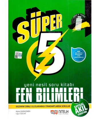 5. Sınıf Fen Bilimleri Süper Yeni Nesil Soru Kitabı