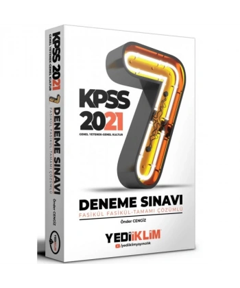 2021 KPSS Genel Yetenek Genel Kültür Tamamı Çözümlü Fasikül 7 Deneme Sınavı