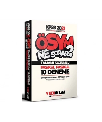 2021 KPSS Ösym Ne Sorar Çözümlü 10 Fasikül Deneme