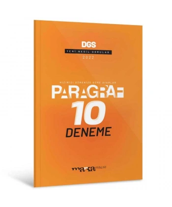 2022 DGS Paragraf Yeni Nesil 10 Deneme Marka Yayınları