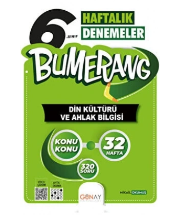 6 Bumerang 32 Haftalık Din Kültürü Denemeler