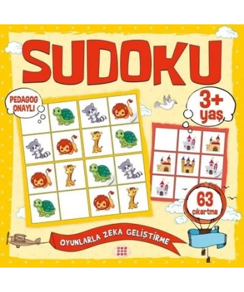 Çocuklar İçin Sudoku 3+Yaş - Çıkartmalı