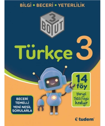3. Sınıf Türkçe 3 Boyut 14 Föy Tudem Yayınları