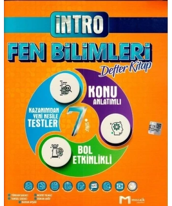 7. Sınıf Fen Bilimleri İntro Defter Kitap