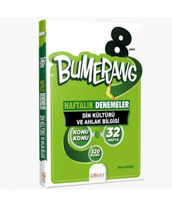 8.Sınıf LGS Bumerang Din Kültürü ve Ahlak Bilgisi Denemeleri