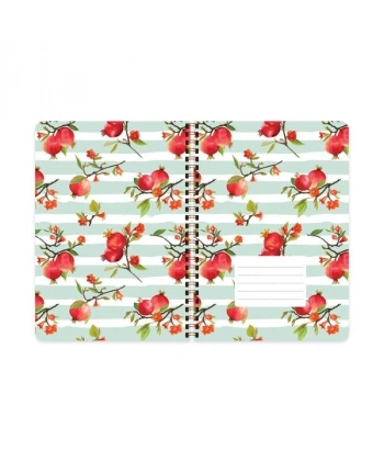 Keskin Color Çizgili Defter Neat Notes Fruit Garden - Garnet