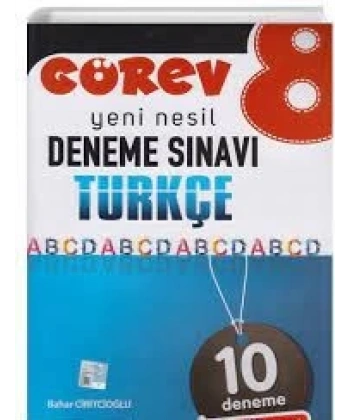 8. Sınıf LGS 1. Dönem Türkçe Görev 10 Deneme