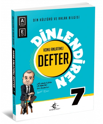 7.Sınıf Din Kültürü ve Ahlak Bilgisi Konu Anlatımlı Dinlendiren Defter