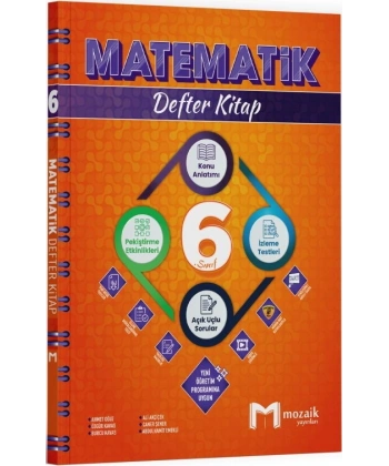 6. Sınıf Matematik Defter Kitap Mozaik Yayınları