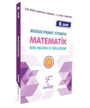 8. Sınıf Modüler Piramit Sistemiyle Matematik Konu Anlatımı ve Soru Çözümü