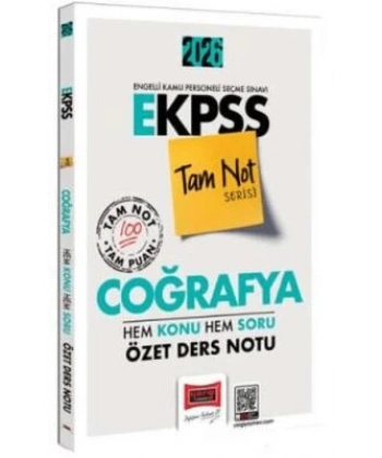 2026 E KPSS Tam Not Serisi Coğrafya Hem Konu Hem Soru Özet Ders Notu