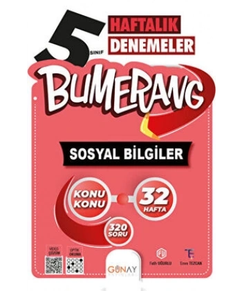 5 Bumerang Sosyal Bilgiler 32 Haftalık Deneme