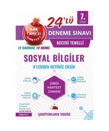 7. Sınıf Mavi Sosyal Bilgiler 24 Deneme Sınavı