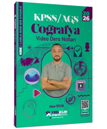 2026 KPSS Coğrafya Atölye Video Ders Notları