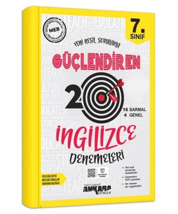 7. Sınıf Güçlendiren İngilizce 20 Deneme Sınavı