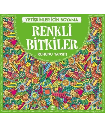 Renkli Bitkiler - Mandala (Yetişkinler İçin Boyama)