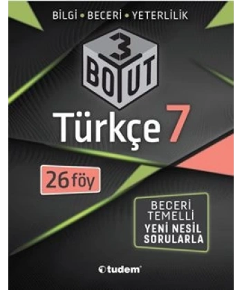 7.Sınıf 3 Boyut Türkçe