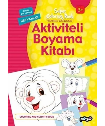 Aktiviteli Boyama Kitabı - Hayvanlar