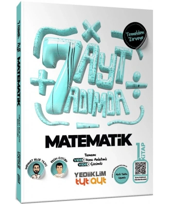 AYT Yedi Adımda Temelden Zirveye Matematik Video Konu Anlatımlı ve Video Çözümlü Soru Bankası 1. Kitap Yediiklim Yayınları