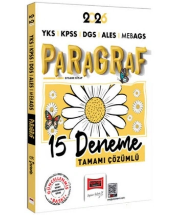 2026 YKS KPSS DGS ALES MEB-AGS Papatya Serisi Paragraf Tamamı Çözümlü 15 Deneme Yargı Yayınları