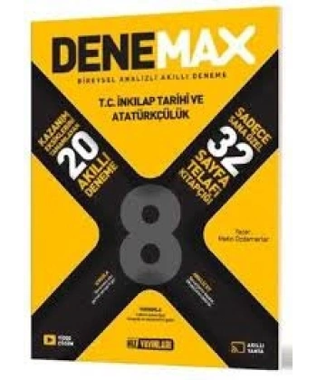 8. Sınıf İnkilap Tarihi ve Atatürkçülük Denemax 20 li Akıllı Deneme Hız Yayınları
