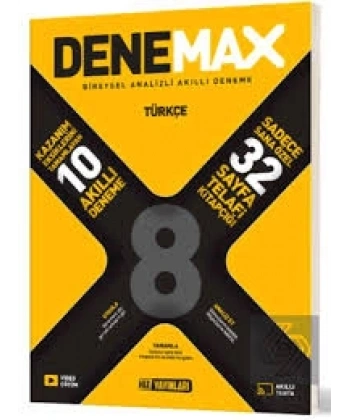 8. Sınıf Türkçe Denemax 10 lu Akıllı Deneme Hız Yayınları
