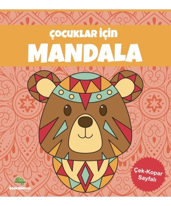 Çocuklar İçin Mandala - Turuncu
