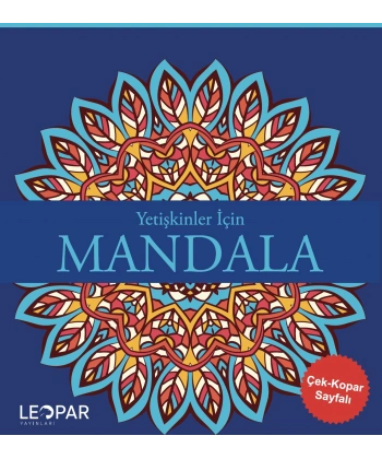 Yetişkinler İçin Mandala - Lacivert