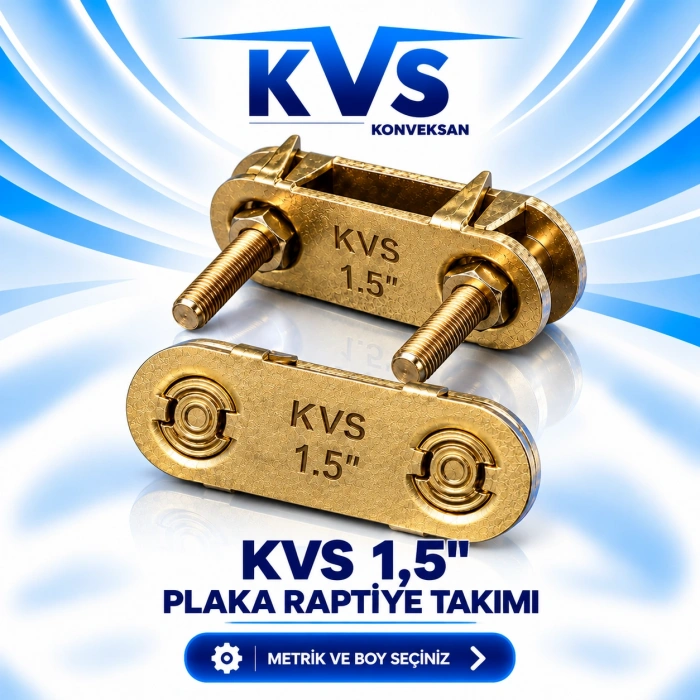 KVS 1,5 İNÇ PLAKA RAPTİE TAKIMI
