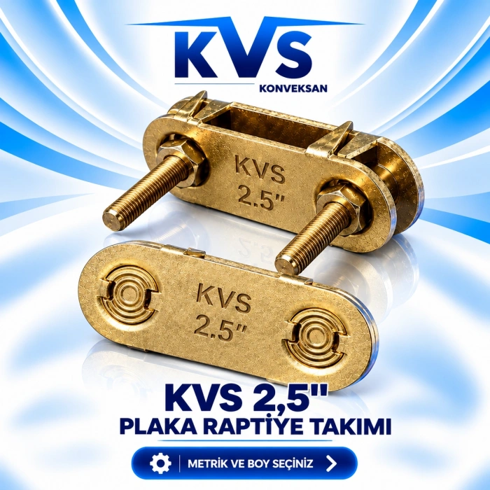 KVS 2,5 İNÇ PLAKA RAPTİYE TAKIM