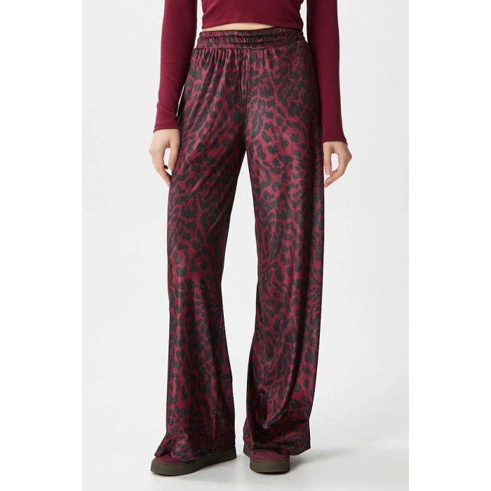 Leopar desen pantolon