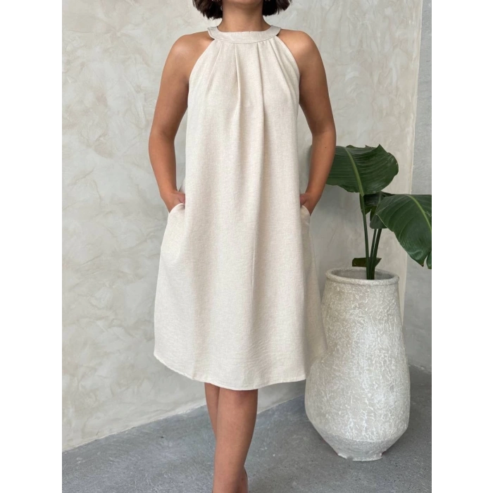 Salaş keten elbise