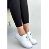 Finna Beyaz Cilt Bağcıklı Spor Ayakkabı