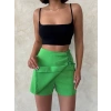 Kuş gözü şort etek yeşil s25819