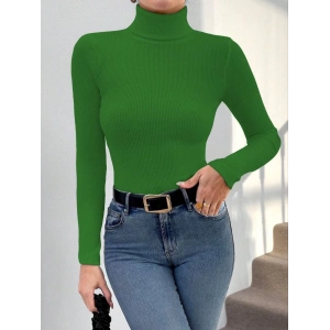 Başıkçı yaka dar kesim kaşkorse kazak yeşil w3103