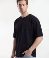 Erkek Basic Tişört %100 Pamuk Oversize kalıp Günlük Spor T-Shirt