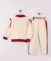 4-8 Yaş Kız Çocuk Yarım patlı 3 İplik Şardonlu Kumaş Alt Üst Takım | Kışlık Çocuk Eşofman Takımı